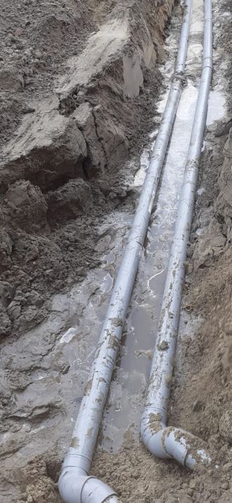 Aanleg huisaansluiting voor regen- en afvalwater